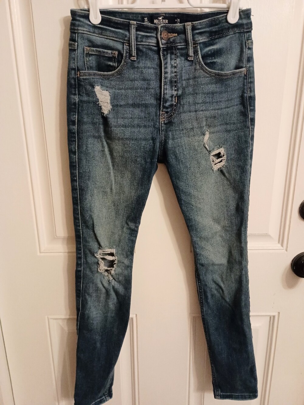 Hollister Distressed High-Rise Super Skinny Jean Sz 3S